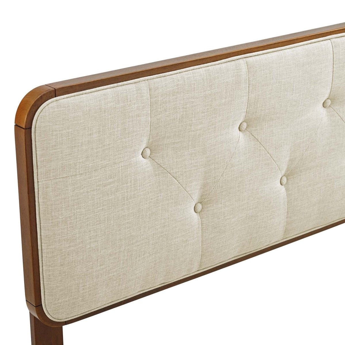 Collins Tufted Twin Fabric and Wood Headboard - BUILDMYPLACE