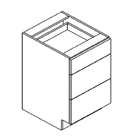 Colony Maple Alabaster - Vanity Drawer Base Cabinets | 15"W x 31.5"H x 21"D - BUILDMYPLACE