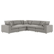 Commix Down Filled Overstuffed Boucle 5 - Piece Sectional Sofa - BUILDMYPLACE