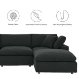 Commix Down Filled Overstuffed Boucle 7 - Piece Sectional Sofa - BUILDMYPLACE