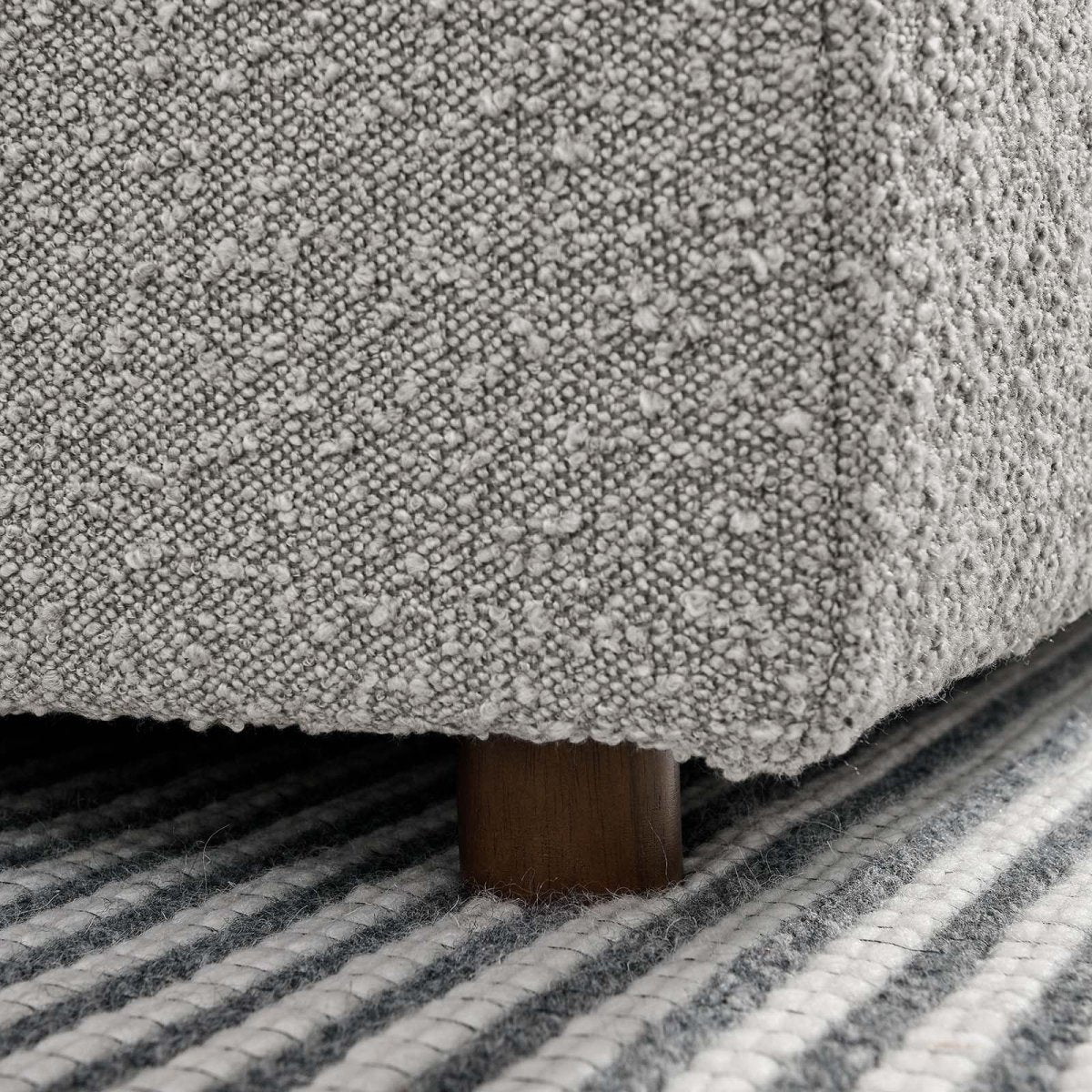 Commix Down Filled Overstuffed Boucle Fabric Armless Chair - BUILDMYPLACE