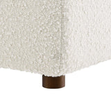Commix Down Filled Overstuffed Boucle Fabric Armless Chair - BUILDMYPLACE