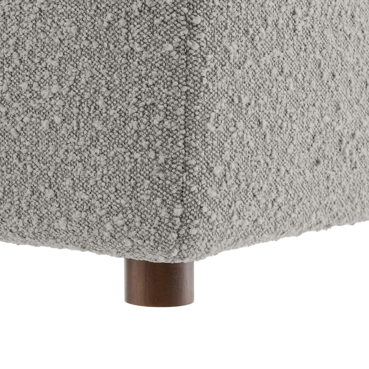 Commix Down Filled Overstuffed Boucle Fabric Armless Chair - BUILDMYPLACE
