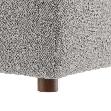 Commix Down Filled Overstuffed Boucle Fabric Armless Chair - BUILDMYPLACE