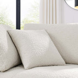Commix Down Filled Overstuffed Boucle Fabric Corner Chair - BUILDMYPLACE