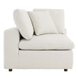 Commix Down Filled Overstuffed Boucle Fabric Corner Chair - BUILDMYPLACE