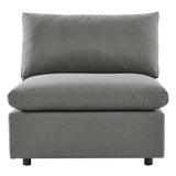 Commix Overstuffed Outdoor Patio Armless Chair - BUILDMYPLACE