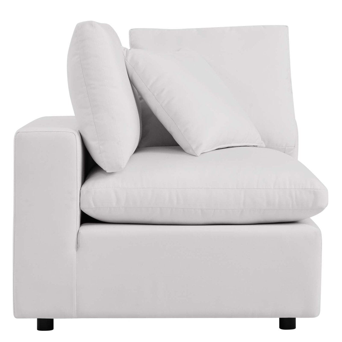 Commix Overstuffed Outdoor Patio Corner Chair - BUILDMYPLACE