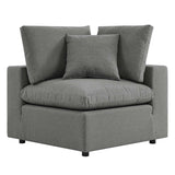 Commix Overstuffed Outdoor Patio Corner Chair - BUILDMYPLACE