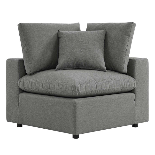 Commix Overstuffed Outdoor Patio Corner Chair - BUILDMYPLACE