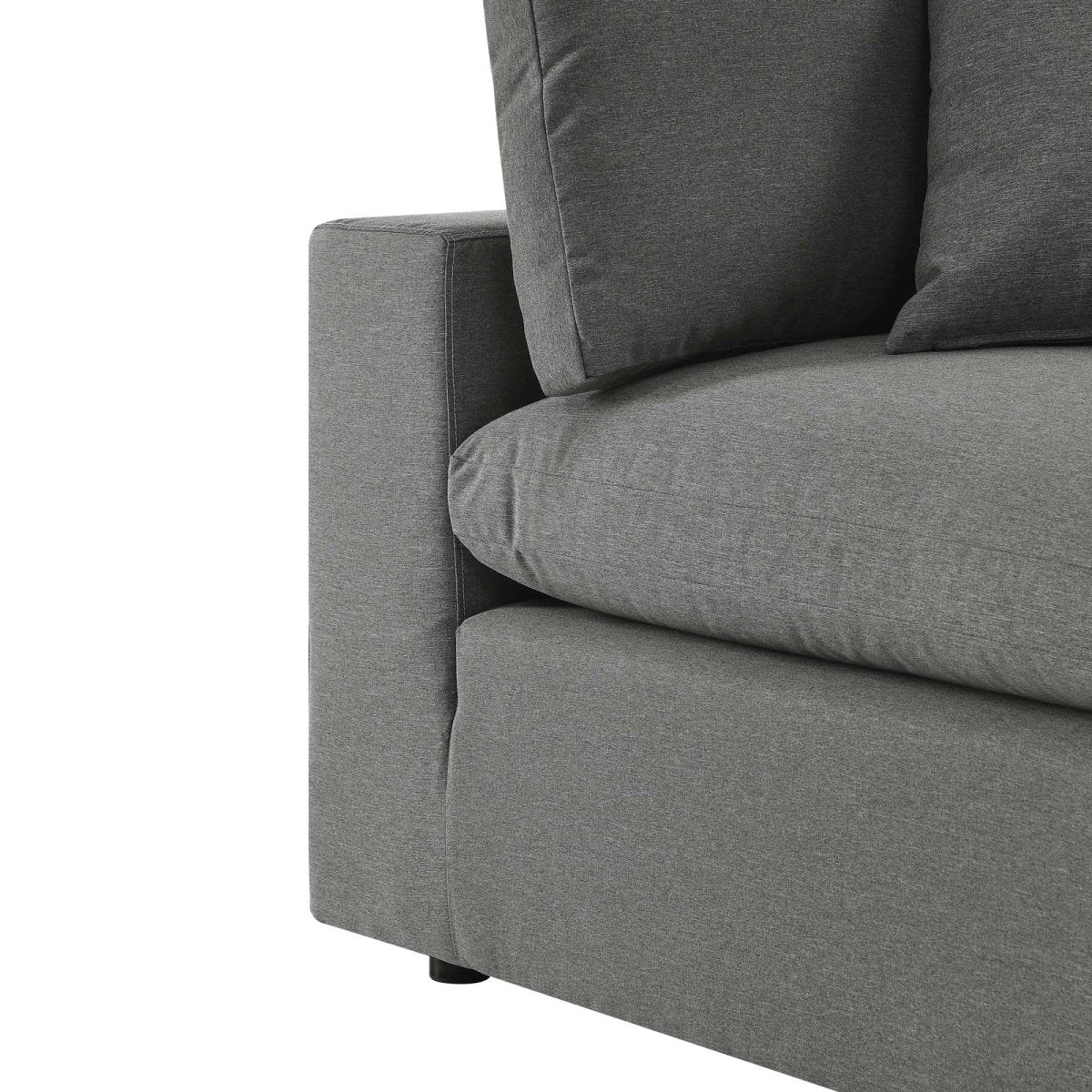Commix Overstuffed Outdoor Patio Corner Chair - BUILDMYPLACE
