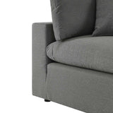 Commix Overstuffed Outdoor Patio Corner Chair - BUILDMYPLACE