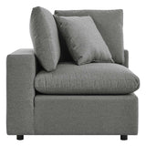 Commix Overstuffed Outdoor Patio Corner Chair - BUILDMYPLACE
