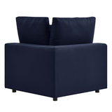 Commix Overstuffed Outdoor Patio Corner Chair - BUILDMYPLACE