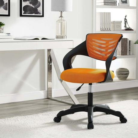 Computer Thrive Mesh Office Desk Chair With Adjustable Height - Mesh Back Support - BUILDMYPLACE