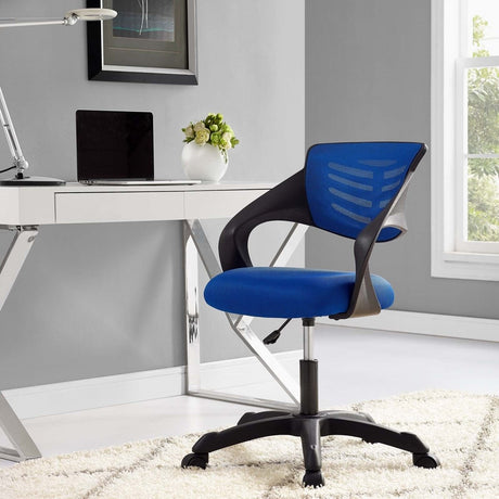 Computer Thrive Mesh Office Desk Chair With Adjustable Height - Mesh Back Support - BUILDMYPLACE