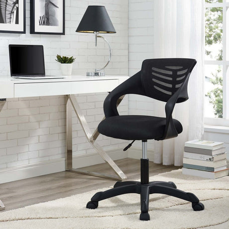 Computer Thrive Mesh Office Desk Chair With Adjustable Height - Mesh Back Support - BUILDMYPLACE