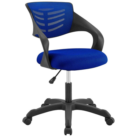 Computer Thrive Mesh Office Desk Chair With Adjustable Height - Mesh Back Support - BUILDMYPLACE