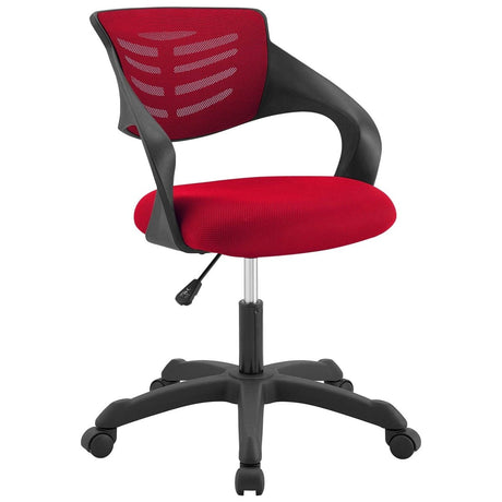 Computer Thrive Mesh Office Desk Chair With Adjustable Height - Mesh Back Support - BUILDMYPLACE