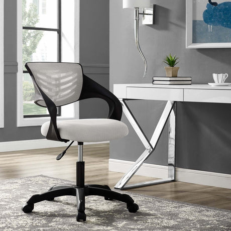 Computer Thrive Mesh Office Desk Chair With Adjustable Height - Mesh Back Support - BUILDMYPLACE