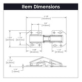 Concealed Hinges Variable Overlay/Inset Frameless Easy On in Cadmium - Hickory Hardware - BUILDMYPLACE