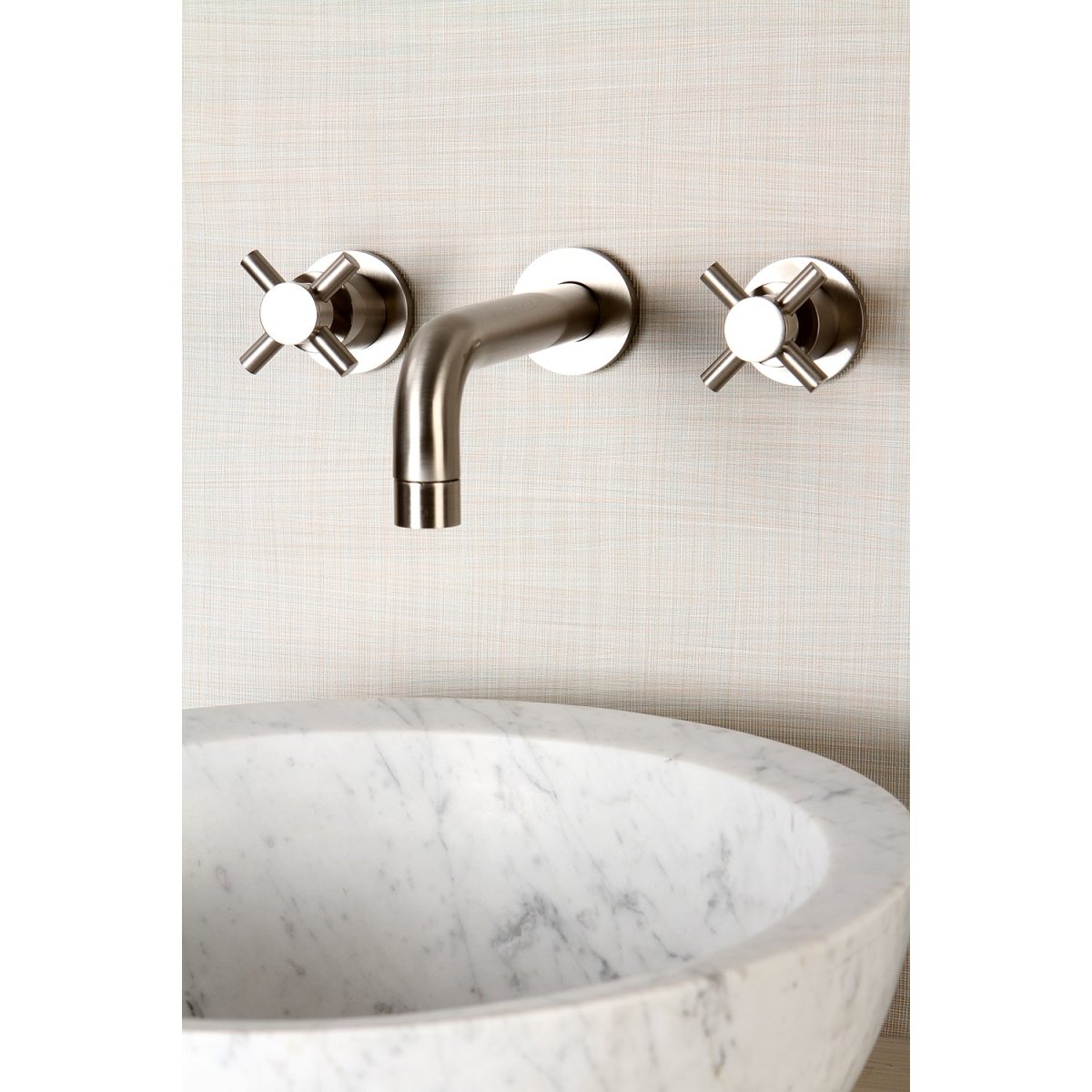 Concord 2 - Handle Modern Wall Mount Bathroom Faucet - BUILDMYPLACE