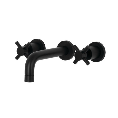 Concord 2 - Handle Modern Wall Mount Bathroom Faucet - BUILDMYPLACE