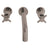 Concord 2 - Handle Modern Wall Mount Bathroom Faucet - BUILDMYPLACE