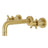 Concord 2 - Handle Modern Wall Mount Bathroom Faucet - BUILDMYPLACE