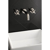 Concord 2 - Handle Modern Wall Mount Bathroom Faucet - BUILDMYPLACE