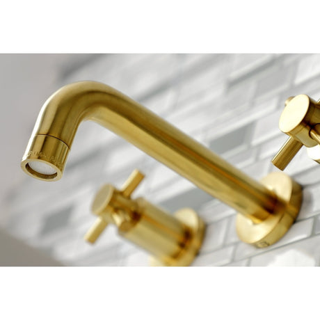 Concord 2 - Handle Modern Wall Mount Bathroom Faucet - BUILDMYPLACE