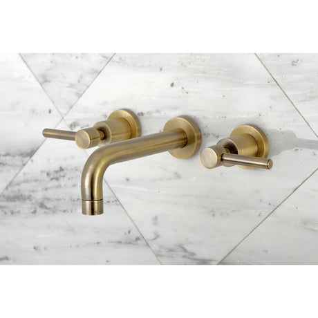 Concord 2 - Handle Wall Mount Bathroom Faucet - BUILDMYPLACE