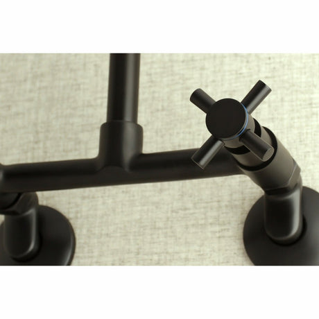 Concord 8" Adjustable Center Wall Mount Kitchen Faucet - BUILDMYPLACE