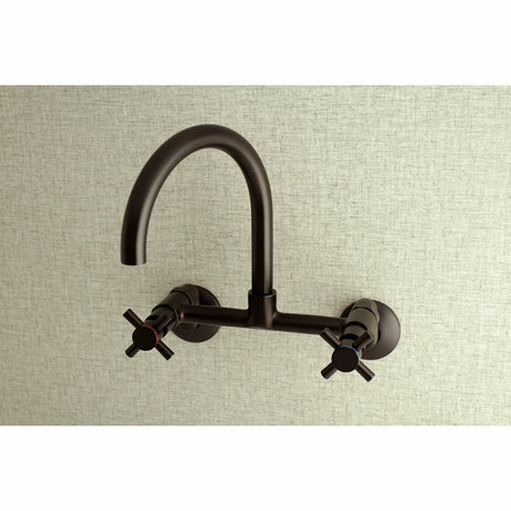 Concord 8" Adjustable Center Wall Mount Kitchen Faucet - BUILDMYPLACE