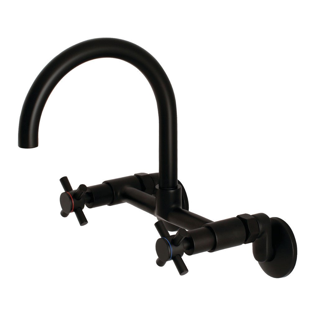 Concord 8" Adjustable Center Wall Mount Kitchen Faucet - BUILDMYPLACE