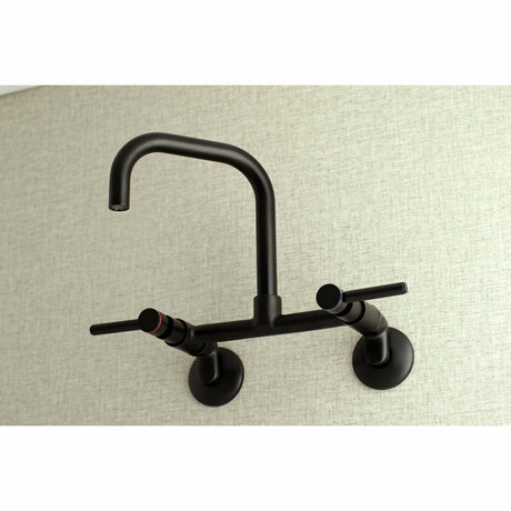 Concord 8" Adjustable Center Wall Mount Kitchen Faucet W/ 1.8 GPM Flow Rate - BUILDMYPLACE