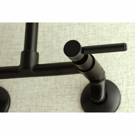 Concord 8 - Inch Adjustable Center Modern Wall Mount Kitchen Faucet - BUILDMYPLACE