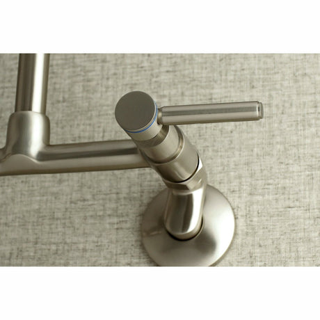 Concord 8 - Inch Adjustable Center Modern Wall Mount Kitchen Faucet - BUILDMYPLACE