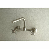 Concord 8 - Inch Adjustable Center Wall Mount Kitchen Faucet - BUILDMYPLACE