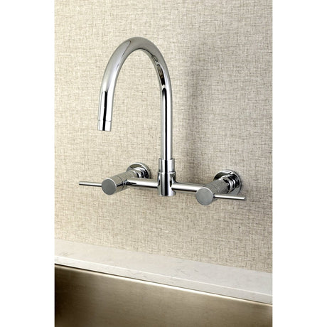 Concord 8 - Inch Centerset Wall Mount Kitchen Faucet - BUILDMYPLACE