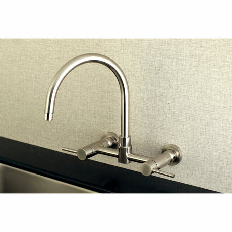 Concord 8 - Inch Centerset Wall Mount Kitchen Faucet - BUILDMYPLACE