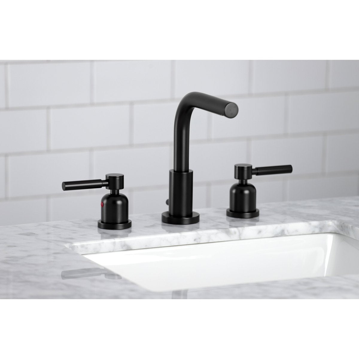 Concord 8 inch Modern Widespread Bathroom Faucet - BUILDMYPLACE