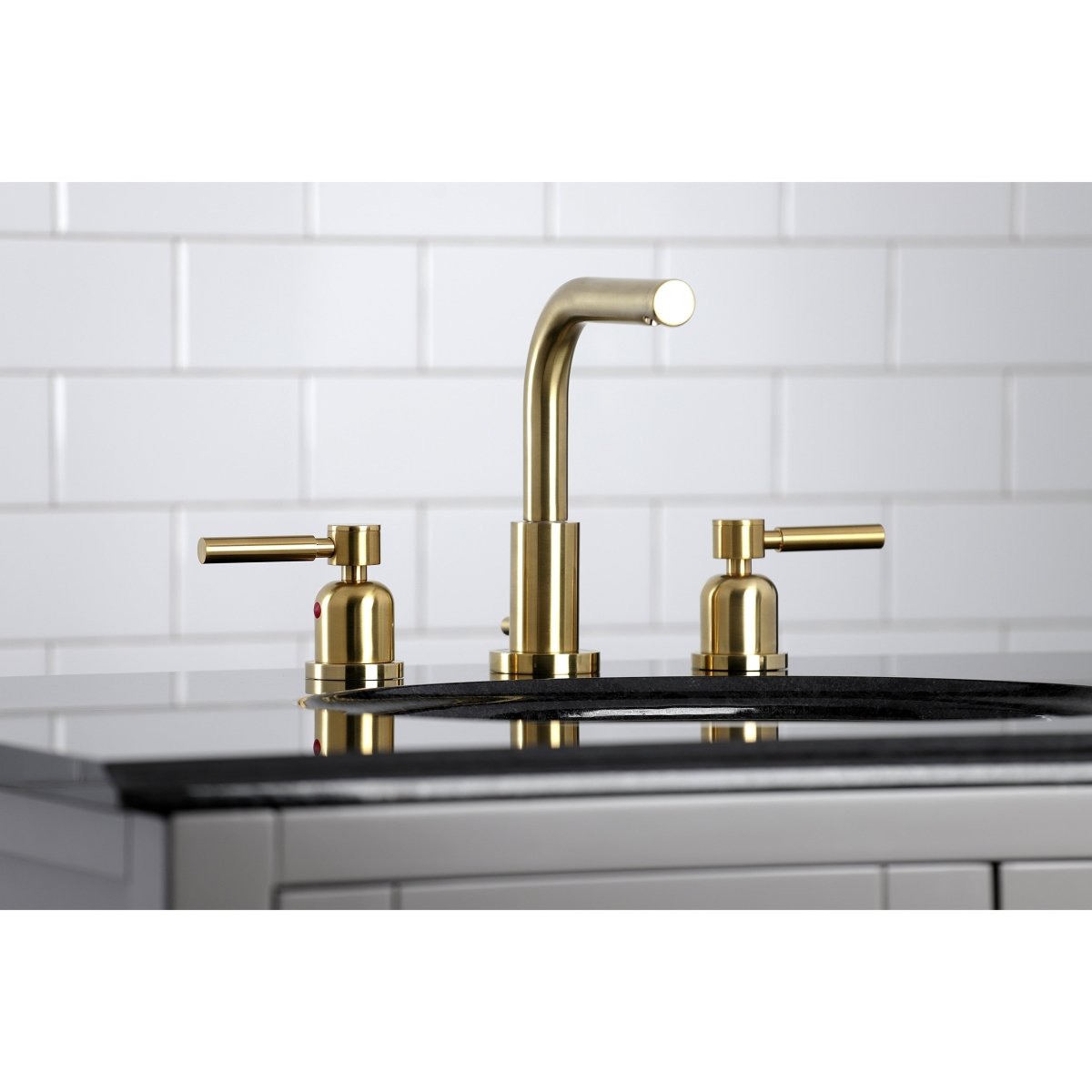 Concord 8 inch Modern Widespread Bathroom Faucet - BUILDMYPLACE