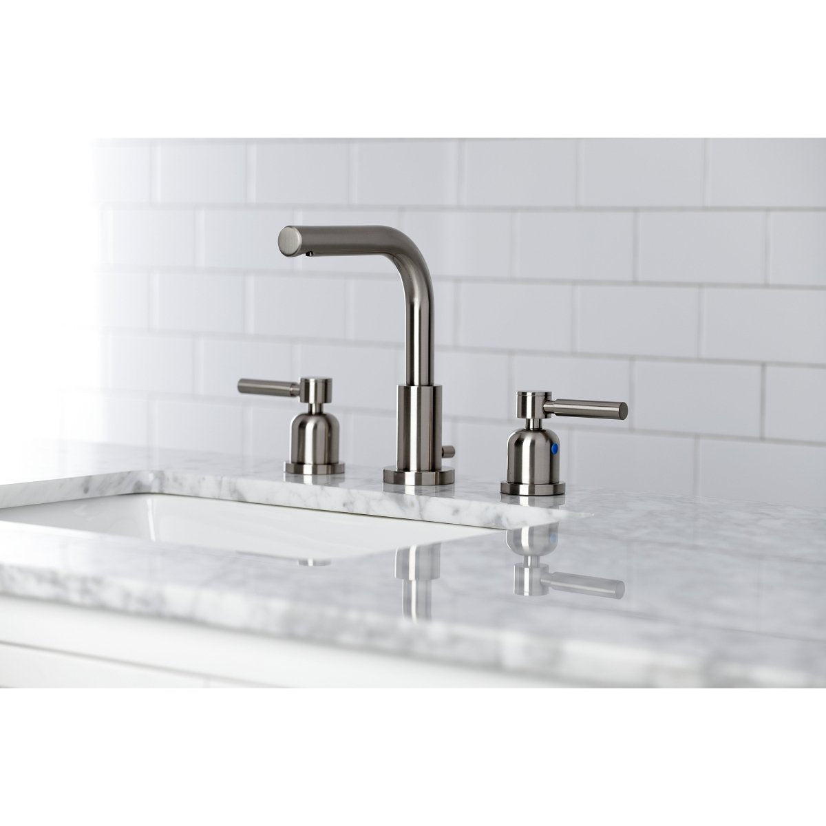 Concord 8 inch Modern Widespread Bathroom Faucet - BUILDMYPLACE