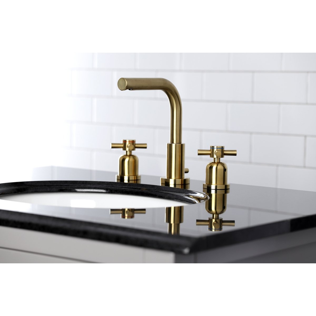 Concord 8 inch Widespread Modern Bathroom Faucet - BUILDMYPLACE