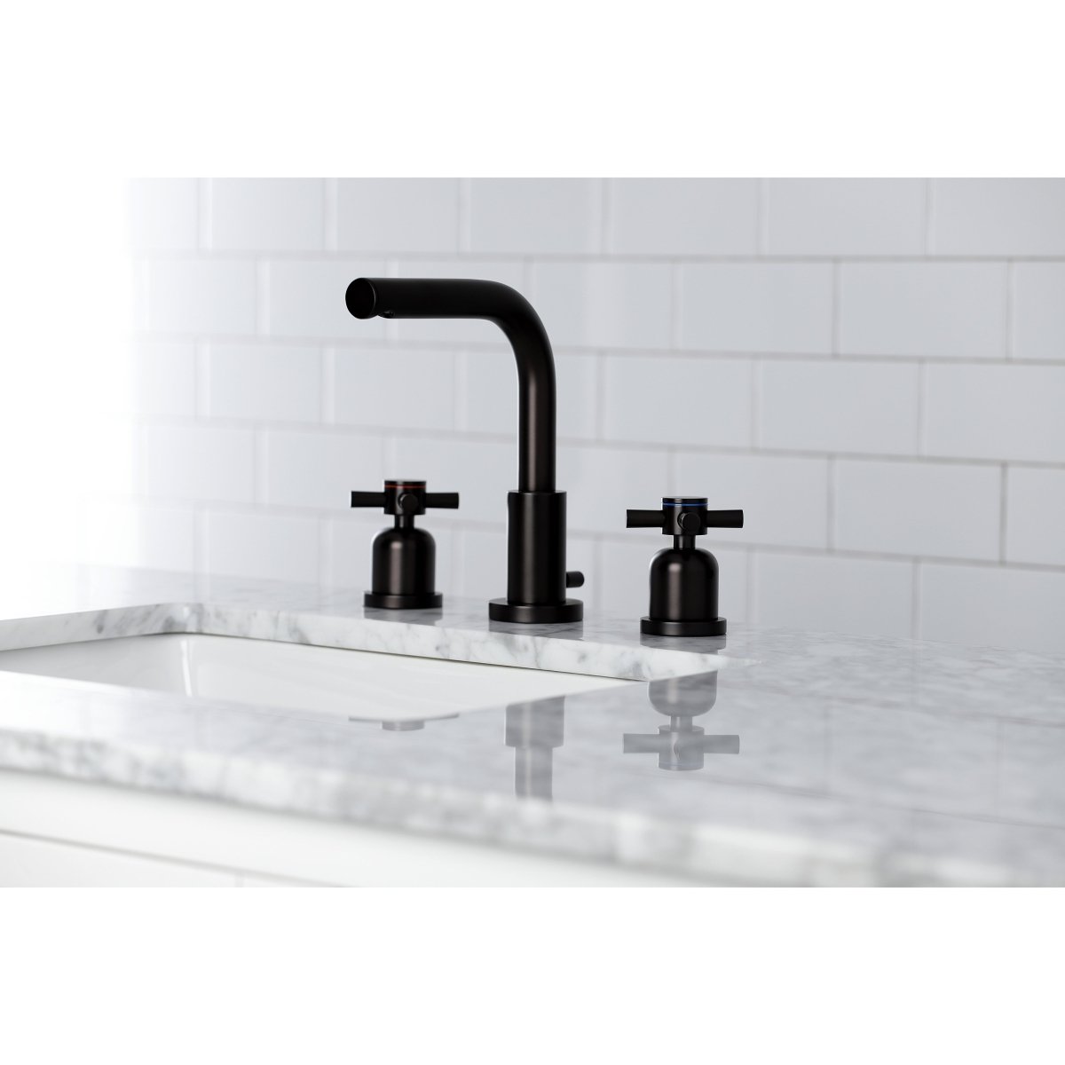 Concord 8 inch Widespread Modern Bathroom Faucet - BUILDMYPLACE