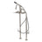 Concord Freestanding Tub Faucet With Supply Line, Stop Valve, Brushed Nickel - BUILDMYPLACE