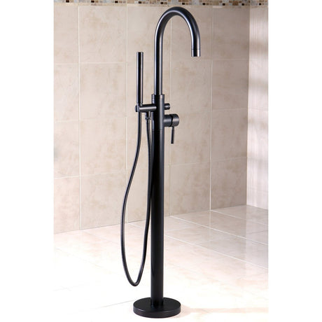 Concord Freestanding Tub Filler With Hand Shower - BUILDMYPLACE