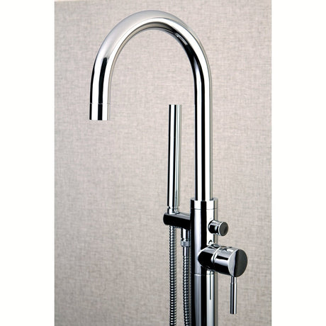 Concord Freestanding Tub Filler With Hand Shower - BUILDMYPLACE