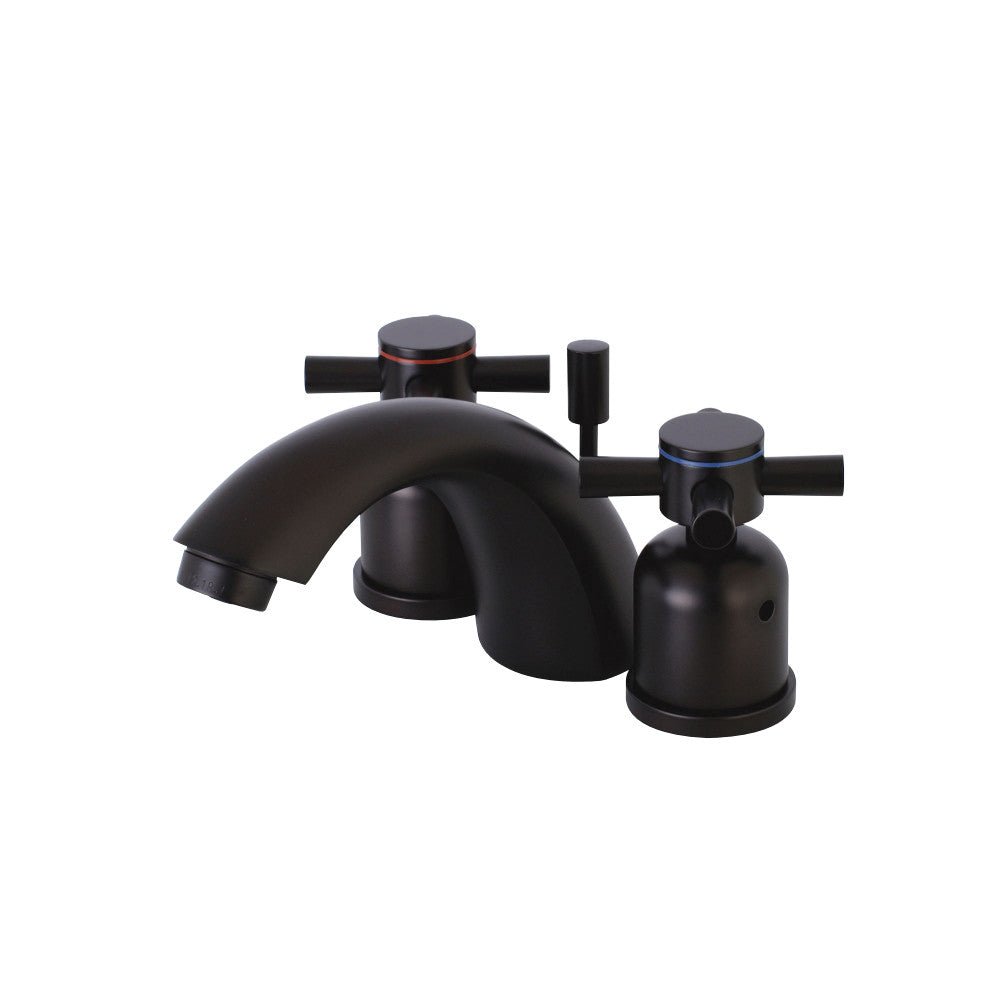 Concord Mini Two - handle 3 - Hole Deck Mount Widespread Bathroom Sink Faucet - BUILDMYPLACE